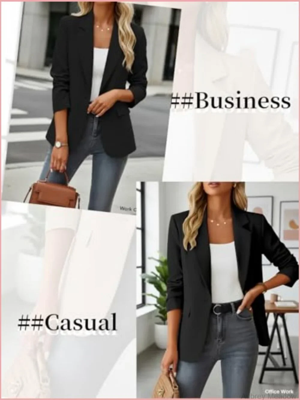 Fully Lined Lightweight Casual Blazer with Pockets